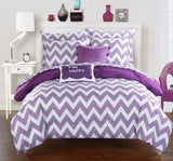Louisville Purple Full 9pc Comforter Set