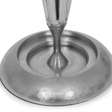 Addyston Handcrafted Aluminum Umbrella Stand Sculpture, Raw Nickel Noble House