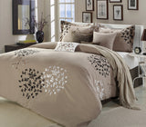 Cheila Taupe King 12pc Comforter