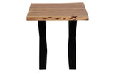 Porter Designs Manzanita Live Edge Solid Acacia Wood Natural End Table Natural 05-196-07-2410X-KIT