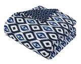 Normani Navy Twin 3pc Duvet Set