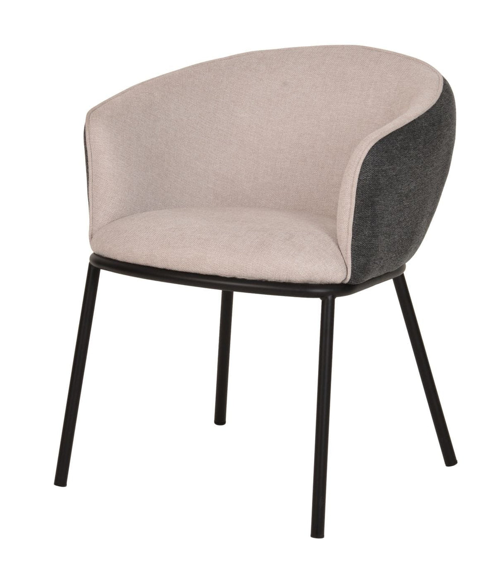 VIG Furniture Modrest Nillie - Modern Beige & Grey Dining Armchair VGFH0129172-DUKE-BGE-DC
