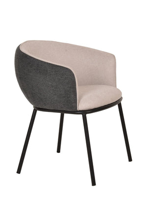 VIG Furniture Modrest Nillie - Modern Beige & Grey Dining Armchair VGFH0129172-DUKE-BGE-DC