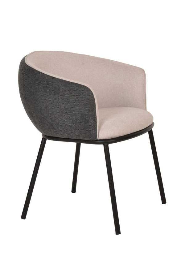 VIG Furniture Modrest Nillie - Modern Beige & Grey Dining Armchair VGFH0129172-DUKE-BGE-DC