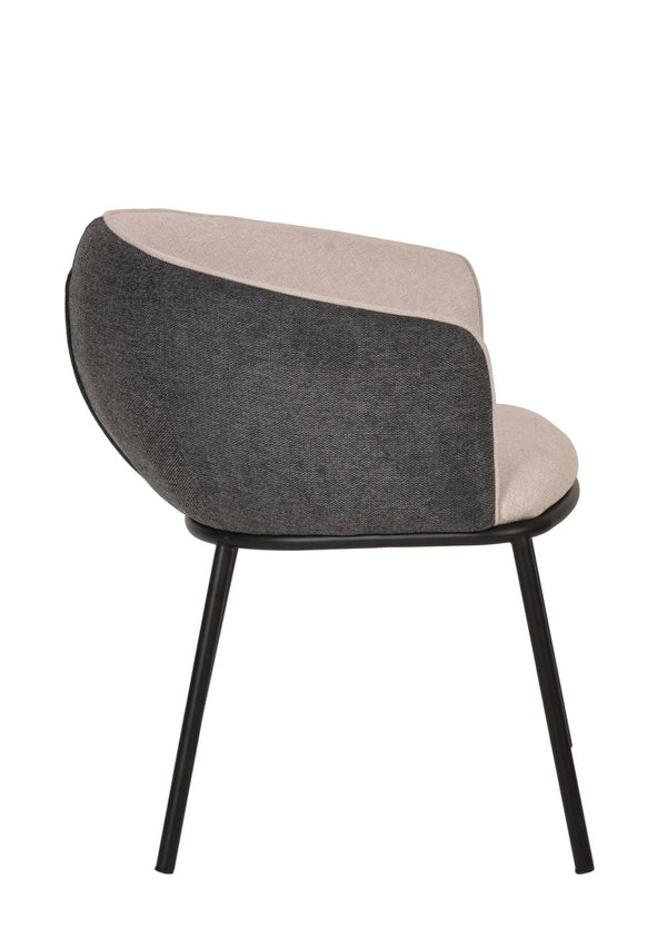 VIG Furniture Modrest Nillie - Modern Beige & Grey Dining Armchair VGFH0129172-DUKE-BGE-DC