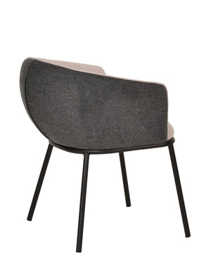 VIG Furniture Modrest Nillie - Modern Beige & Grey Dining Armchair VGFH0129172-DUKE-BGE-DC