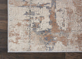 Nourison Rustic Textures RUS06 Painterly Machine Made Power-loomed Indoor Area Rug Beige/Grey 7'10" x 10'6" 99446462251