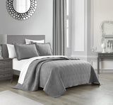 Marling Grey Queen 3pc Quilt Set