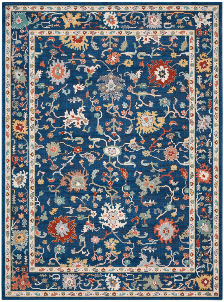 Nourison Parisa PSA03 French Country Machine Made Loom-woven Indoor Area Rug Denim 12' x 15' 99446858375