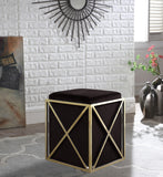 Vana Black Ottoman