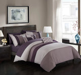 Ayelet Plum King 10pc Comforter Set