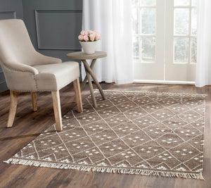 Safavieh Natural NKM316 Hand Woven Flat Weave Rug