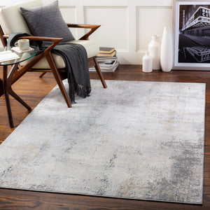 Norland NLD-2303 Modern Polypropylene, Polyester Rug NLD2303-912 Light Gray, Charcoal, Navy, Butter, Cream 70% Polypropylene, 30% Polyester 9' x 12'