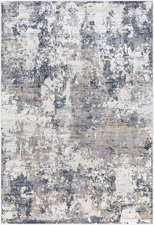 Norland NLD-2304 Modern Polypropylene, Polyester Rug NLD2304-573 Light Gray, Charcoal, Navy, Butter, Cream 70% Polypropylene, 30% Polyester 5' x 7'3"