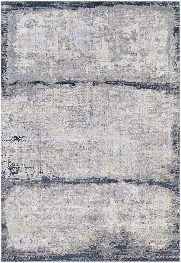 Norland NLD-2307 Modern Polypropylene, Polyester Rug NLD2307-912 Charcoal, Light Gray, Khaki, Cream, Navy 70% Polypropylene, 30% Polyester 9' x 12'