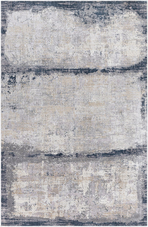 Norland NLD-2307 Modern Polypropylene, Polyester Rug NLD2307-6796 Charcoal, Light Gray, Khaki, Cream, Navy 70% Polypropylene, 30% Polyester 6'7" x 9'6"