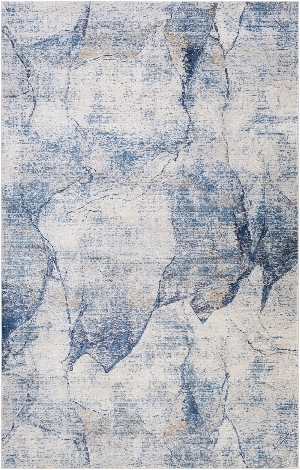 Norland NLD-2309 Modern Polypropylene, Polyester Rug NLD2309-912 Light Gray, Charcoal, Butter, Denim 70% Polypropylene, 30% Polyester 9' x 12'