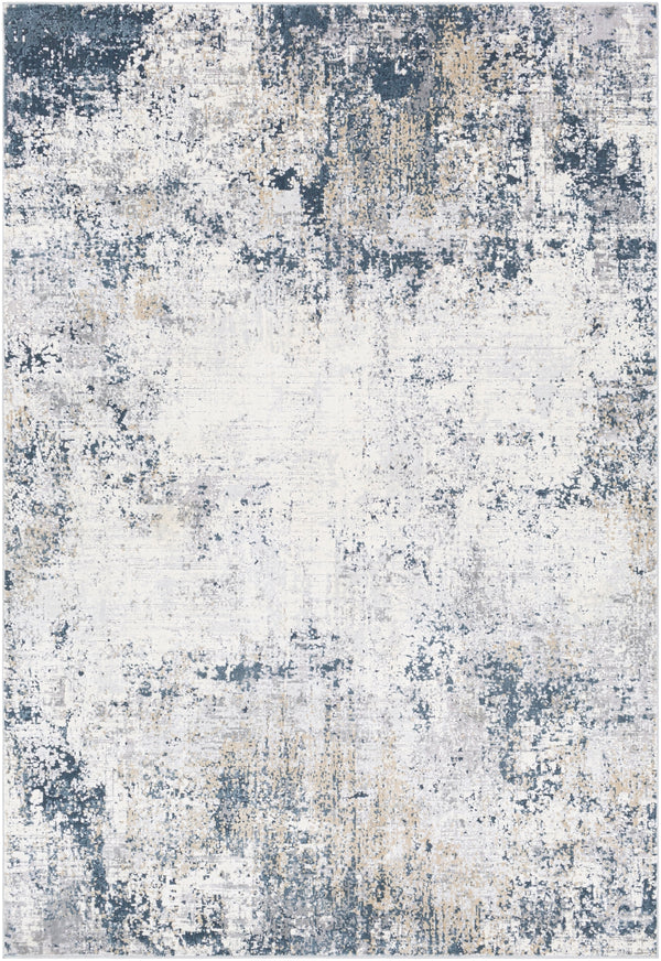 Norland NLD-2312 Modern Polypropylene, Polyester Rug NLD2312-6796 Medium Gray, Charcoal, Denim, Beige, Khaki 70% Polypropylene, 30% Polyester 6'7" x 9'6"