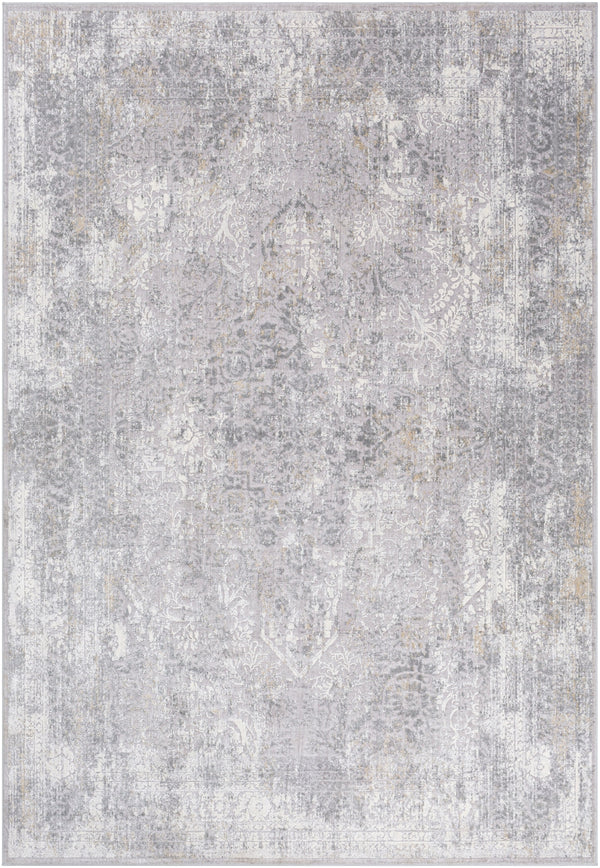 Norland NLD-2313 Traditional Polypropylene, Polyester Rug NLD2313-912 Medium Gray, Cream, Khaki 70% Polypropylene, 30% Polyester 9' x 12'