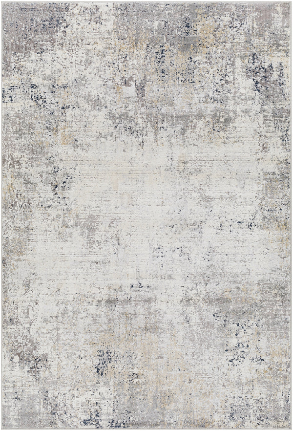 Norland NLD-2314 Modern Polypropylene, Polyester Rug NLD2314-573 Medium Gray, Charcoal, Cream, Beige, Khaki 70% Polypropylene, 30% Polyester 5' x 7'3"