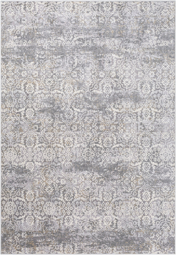 Norland NLD-2315 Traditional Polypropylene, Polyester Rug NLD2315-912 Medium Gray, Cream, Beige, Khaki 70% Polypropylene, 30% Polyester 9' x 12'