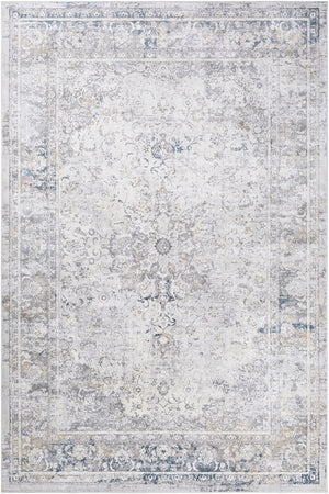 Norland NLD-2317 Traditional Polypropylene, Polyester Rug NLD2317-912 Medium Gray, Charcoal, Cream, Khaki 70% Polypropylene, 30% Polyester 9' x 12'
