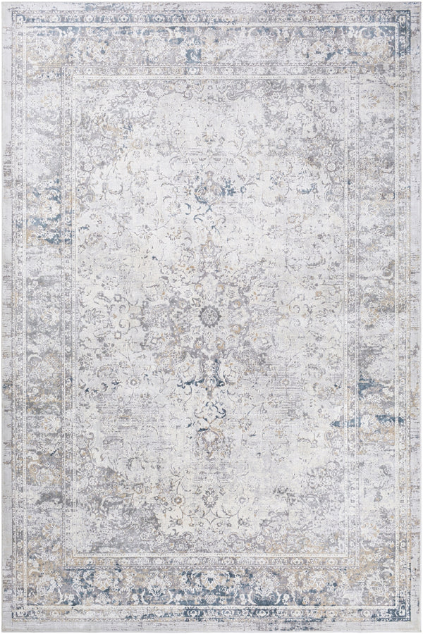 Norland NLD-2317 Traditional Polypropylene, Polyester Rug NLD2317-912 Medium Gray, Charcoal, Cream, Khaki 70% Polypropylene, 30% Polyester 9' x 12'