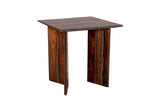 Porter Designs Cambria Solid Sheesham Wood Modern End Table Gray 05-116-07-8401M