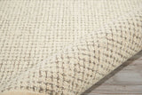 Nourison kathy ireland Home River Brook KI809 Handmade Tufted Indoor Area Rug Ivory/Grey 5'3" x 7'5" 99446371607