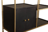 Porter Designs Cassini Solid Wood Contemporary Bar Black 05-125-30-02637