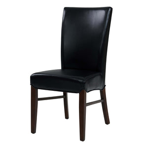 Milton Bonded Leather Dining Chair Set of 2 - Stylish Parsons Accent Chairs for Modern Interiors