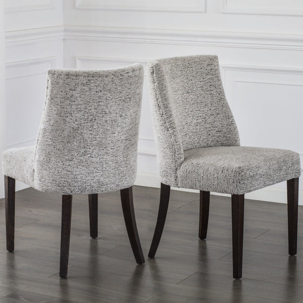 New Paris Fabric Chair Set of 2 - Modern Design with Elegant Upholstery for Stylish Dining Spaces