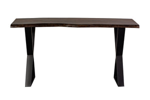 Porter Designs Manzanita Live Edge Solid Acacia Wood Natural Console Table Gray 05-196-10-5830X-KIT