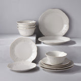 French Perle White™ 12-Piece Dinnerware Set