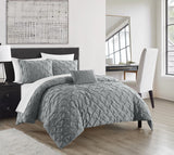 Bradley Grey Queen 8pc Comforter Set