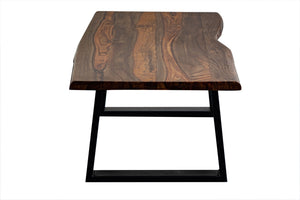 Porter Designs Manzanita Live Edge Solid Acacia Wood Natural Coffee Table Brown 05-196-02-4640T-KIT