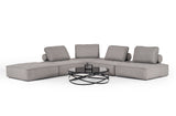 VIG Furniture Divani Casa Nolden - Modern Grey Fabric Modular Sectional Sofa VGKNK8542-GREY