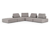 VIG Furniture Divani Casa Nolden - Modern Grey Fabric Modular Sectional Sofa VGKNK8542-GREY