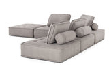 VIG Furniture Divani Casa Nolden - Modern Grey Fabric Modular Sectional Sofa VGKNK8542-GREY