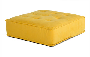 VIG Furniture Divani Casa Nolden - Waterproof Yellow Fabric Ottoman VGKNK8542-Y-OTT