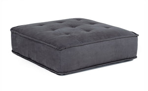 VIG Furniture Divani Casa Nolden - Waterproof Dark Grey Fabric Ottoman VGKNK8542-DK-GRY-OTT