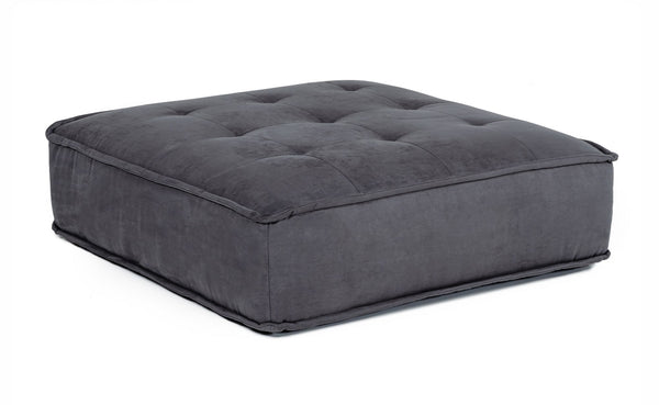VIG Furniture Divani Casa Nolden - Waterproof Dark Grey Fabric Ottoman VGKNK8542-DK-GRY-OTT