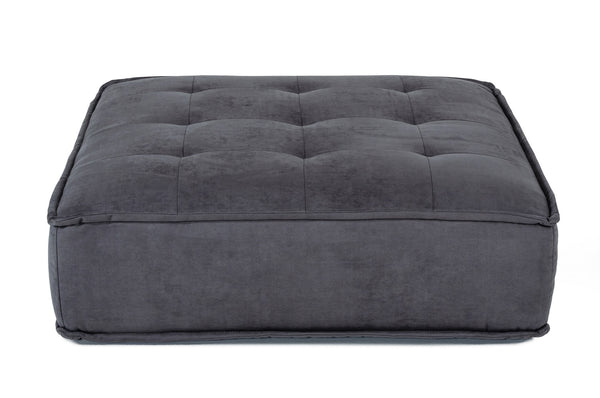 VIG Furniture Divani Casa Nolden - Waterproof Dark Grey Fabric Ottoman VGKNK8542-DK-GRY-OTT