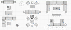 VIG Furniture Divani Casa Nolden - Modern Modular Grey Fabric Armless Seat VGKN-K8542-AS-G-ALS