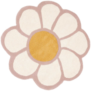 Novelty Nov413  Hand Tufted Wool Pile Rug Ivory / Pink