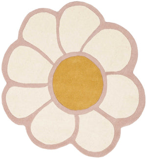 Novelty Nov413  Hand Tufted Wool Pile Rug Ivory / Pink