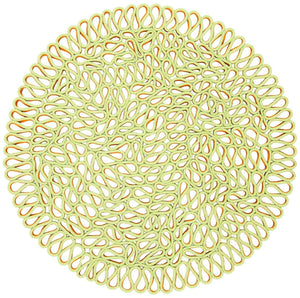 Novelty 701 Hand Knotted Micro Yarn 0 Rug Orange / Green Micro yarn NOV701P-6R