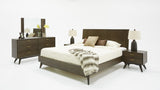 VIG Furniture Modrest Novak Modern Dark Oak Bed VGLBNANT-BED