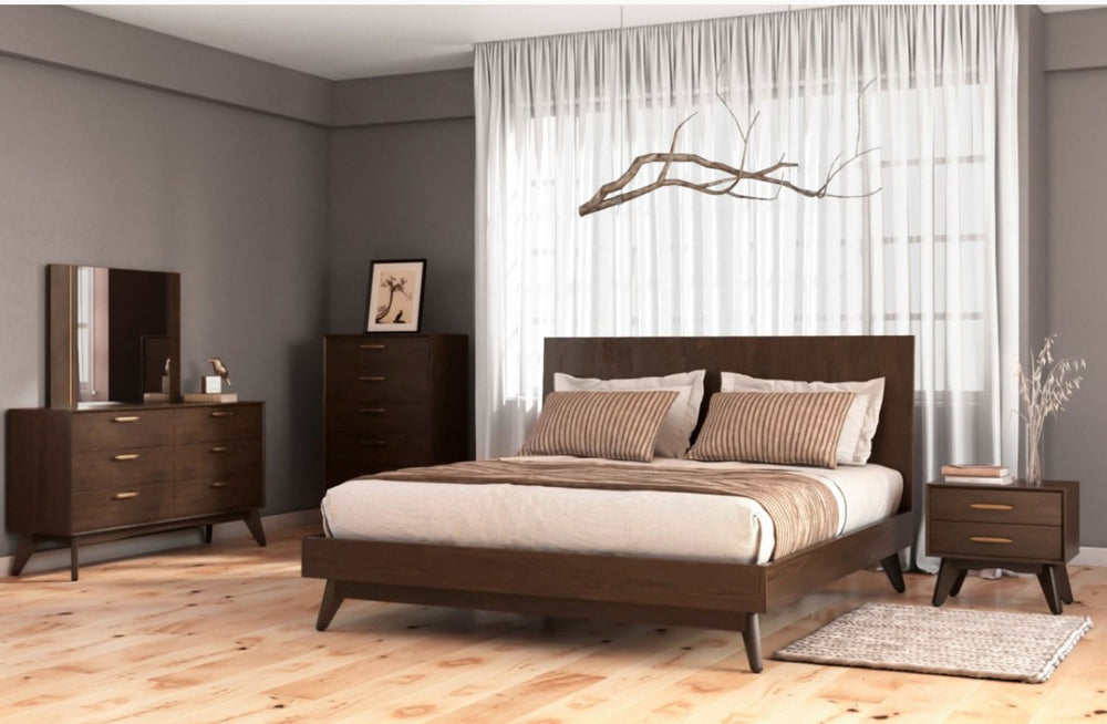VIG Furniture Modrest Novak - Queen Modern Dark Oak Bedroom Set VGLBNANT-SET-Q
