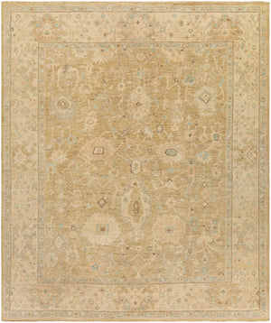 Normandy NOY-8008 Traditional Wool Rug NOY8008-810 Beige, Cream, Seafoam, Dark Brown, Camel, Butter, Light Gray 100% Wool 8' x 10'
